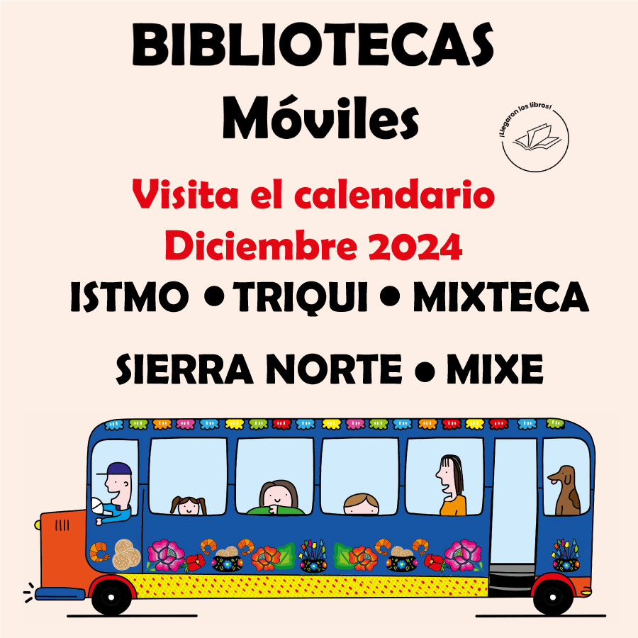 Bibliotecas móviles calendario DICIEMBRE 2024